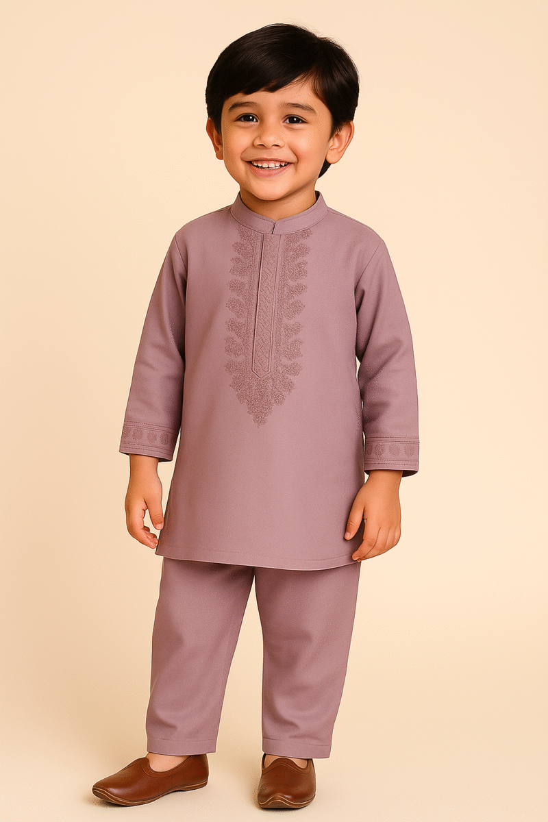 Lavender Kurta Set for Boys