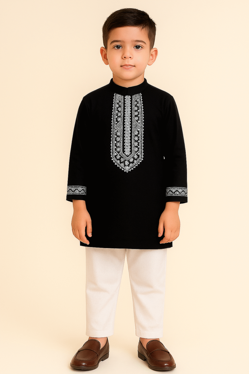 Black Kurta Set for Boys | Ethnic Kidswear by Sheetal Fashion