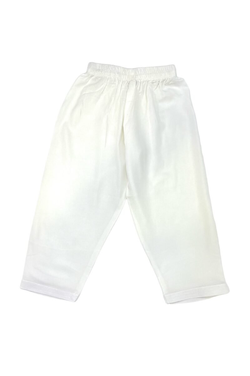 Elegant White Kurta Set with Red Thread Work for Boys - Image 5