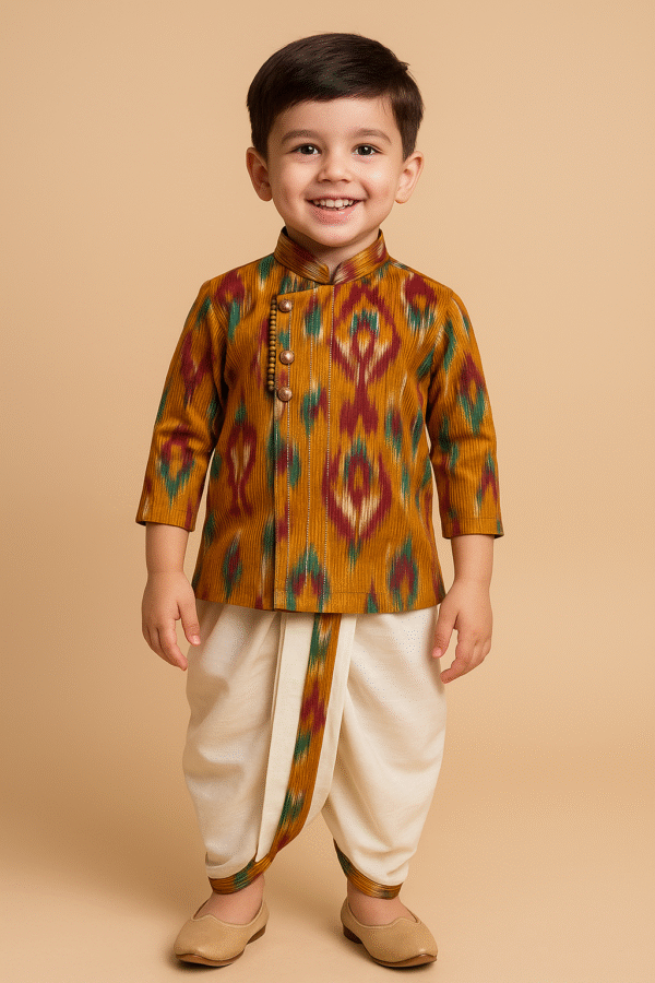 Yellow Dhoti Kurta Set